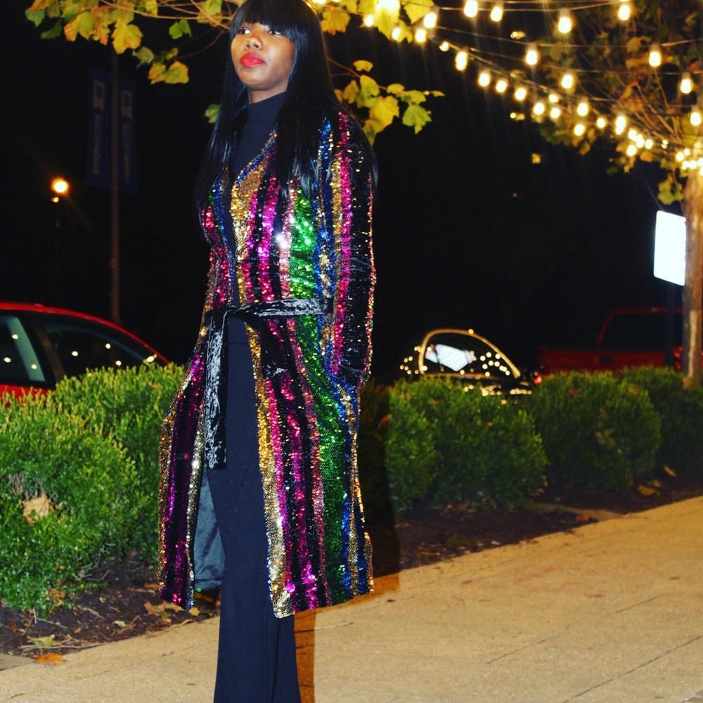 Sequin Trench